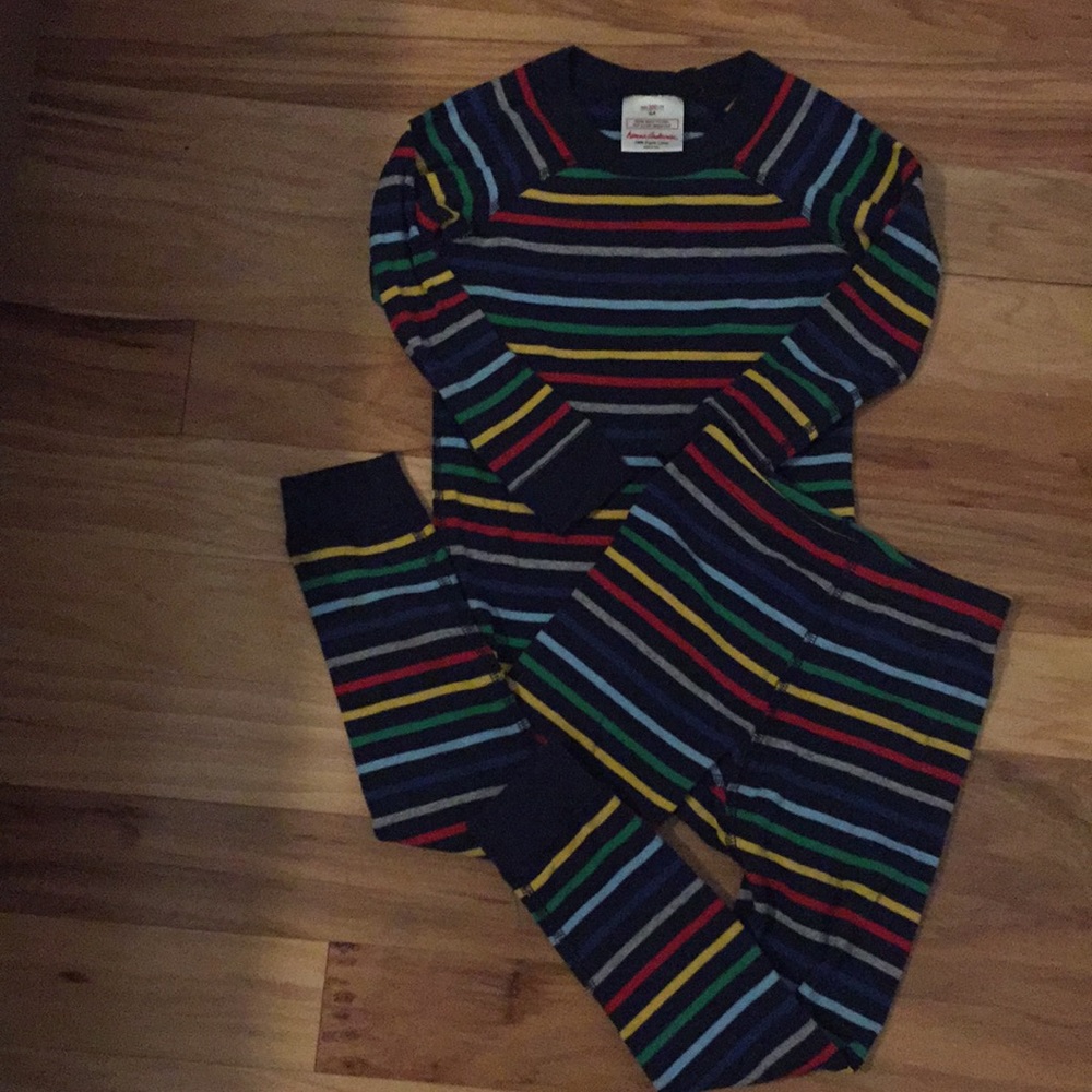 Hanna Andersson striped pajama set sz 100